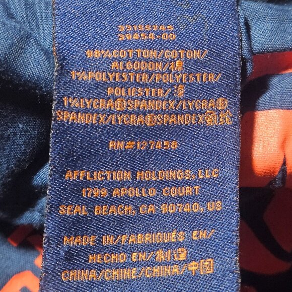 American Fighter Legend Void Bonneville Jean Men 27 Slim Vintage Americana - Picture 15 of 16